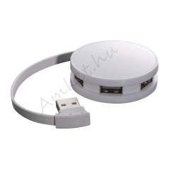 4 portos - műanyag USB elosztó