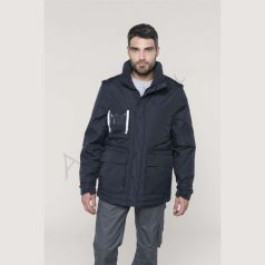 DETACHABLE-SLEEVED WORKWEAR PARKA